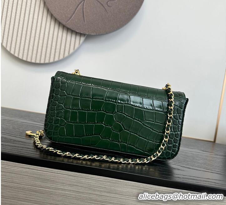 Top Design Chanel Metiers D'Art Flap Bag & Gold-Tone Metal AS5313 Dark Green Croc Embossed 2026