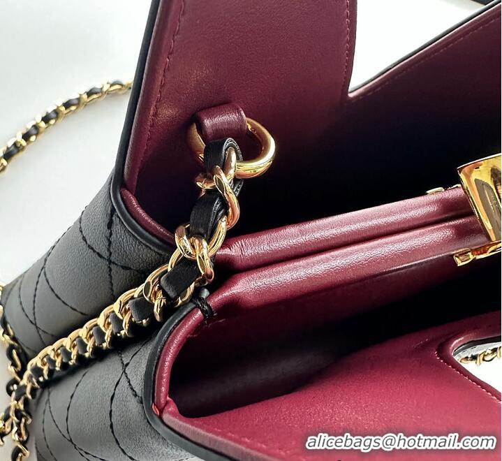 Buy Promotional Chanel Metiers D'art Shopping Bag Calfskin & Gold-Tone Metal AS5314 Black 2026