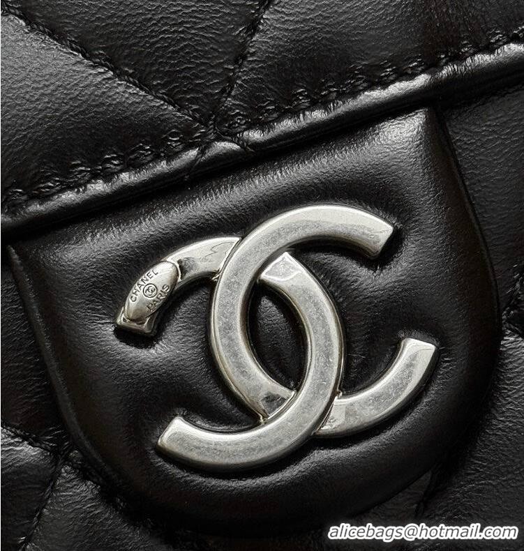 Buy Discount Chanel 25 Small Handbag Calfskin & Silver-Tone Metal AS5293 Black 2026