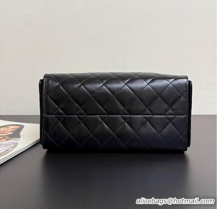 Buy Discount Chanel 25 Small Handbag Calfskin & Silver-Tone Metal AS5293 Black 2026