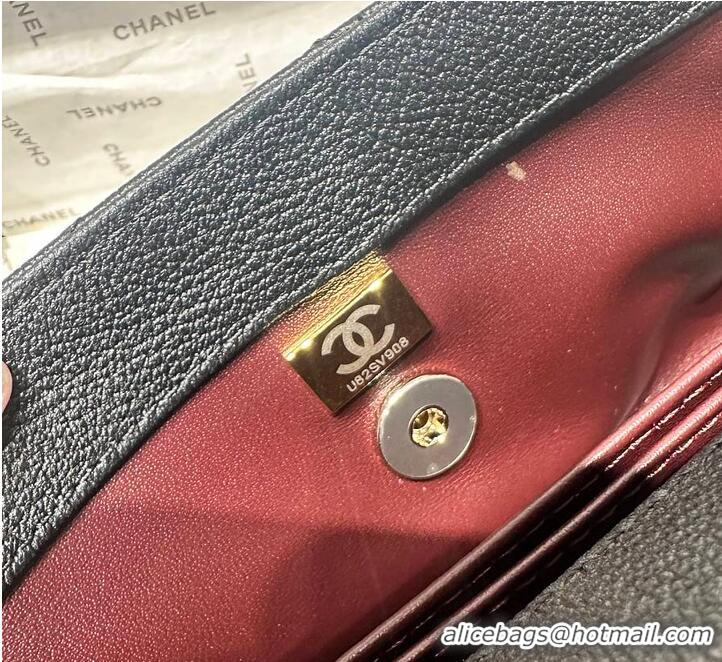 Crafted Discount Chanel Chevron Quilted Caviar Leather Mini Coco Handle AS5323 Black/Silver 2026