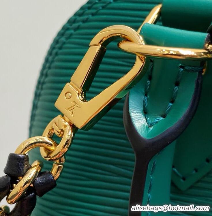 Good Product Louis Vuitton Alma Mini LV&I Chain Water Ripple Shell Bag M14339 Green 2026