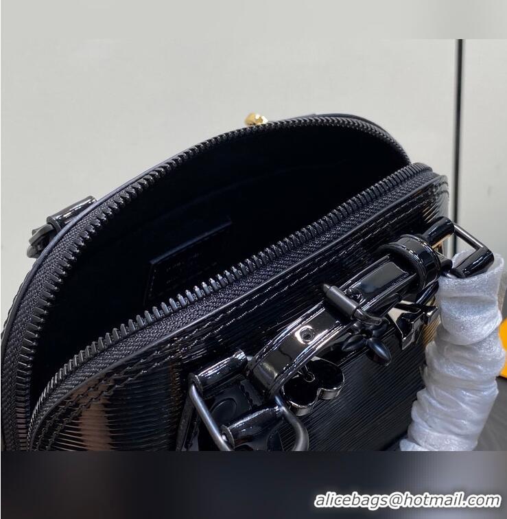Shop Discount Louis Vuitton Alma Mini LV&I Chain Water Ripple Shell Bag M14339 Black 2026