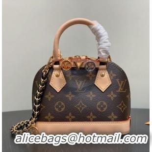 New Grade Louis Vuitton Monogram Canvas Alma LV&I Chain Shell Bag M14339 2026
