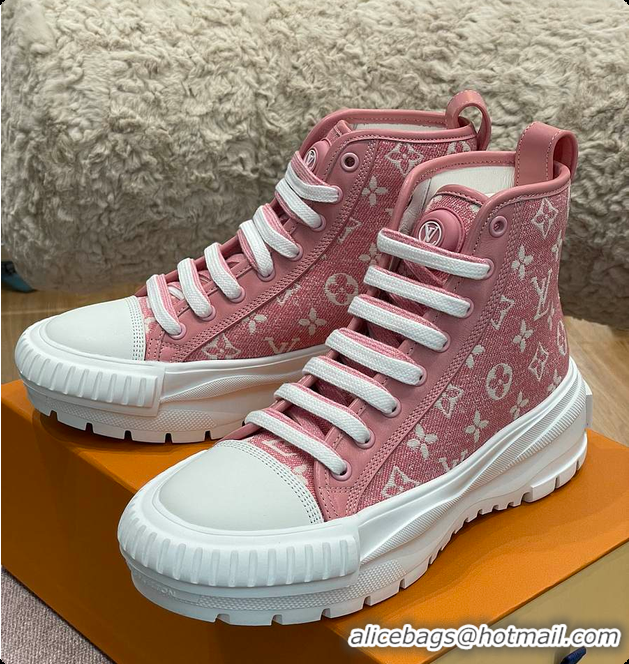 Top Grade LV Squad Sneaker Boot Pink 60701104