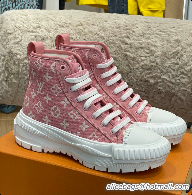 Top Grade LV Squad Sneaker Boot Pink 60701104