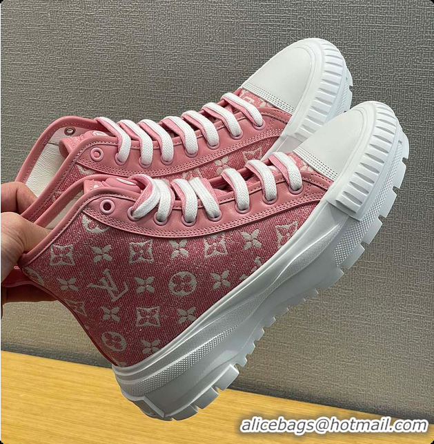 Top Grade LV Squad Sneaker Boot Pink 60701104