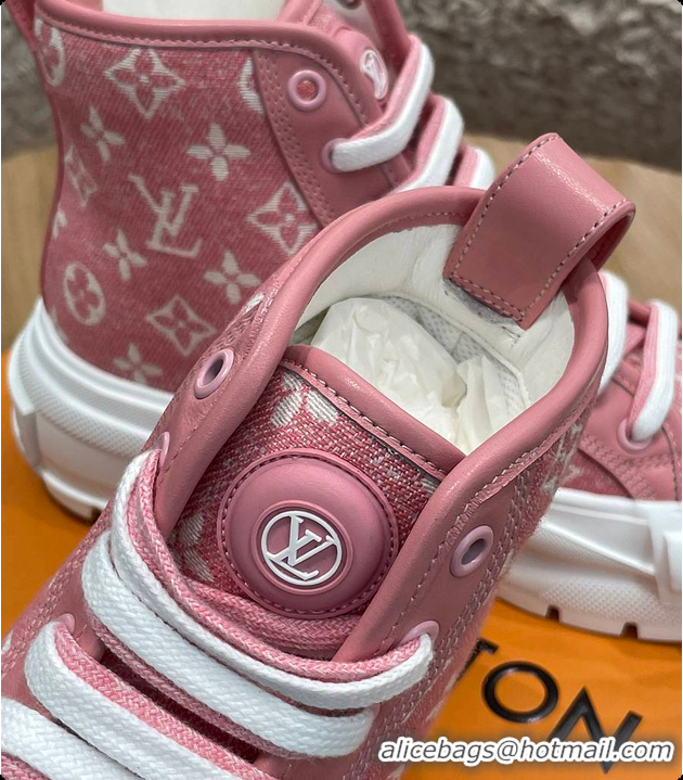 Top Grade LV Squad Sneaker Boot Pink 60701104