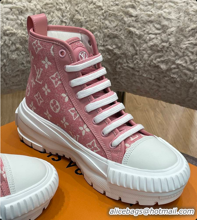 Top Grade LV Squad Sneaker Boot Pink 60701104