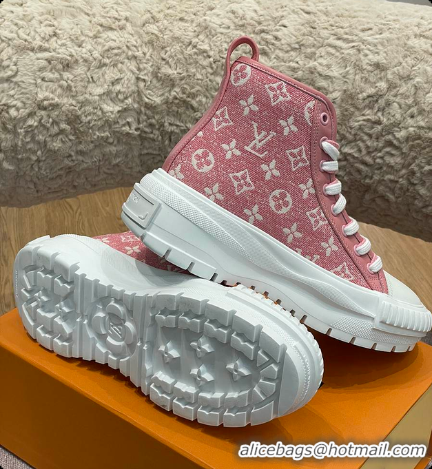 Top Grade LV Squad Sneaker Boot Pink 60701104