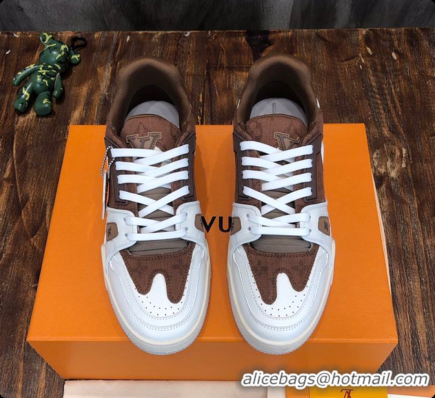 Popular Style LV Trainer Sneaker Brown 60701106