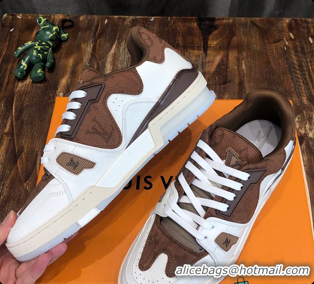 Popular Style LV Trainer Sneaker Brown 60701106