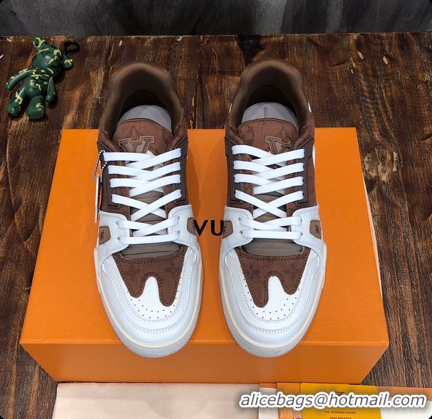 Popular Style LV Trainer Sneaker Brown 60701106