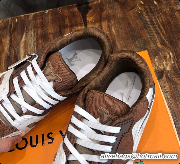 Popular Style LV Trainer Sneaker Brown 60701106