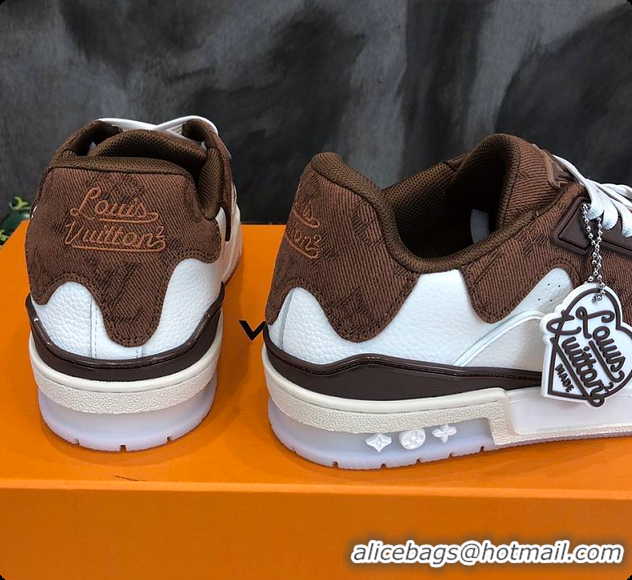 Popular Style LV Trainer Sneaker Brown 60701106