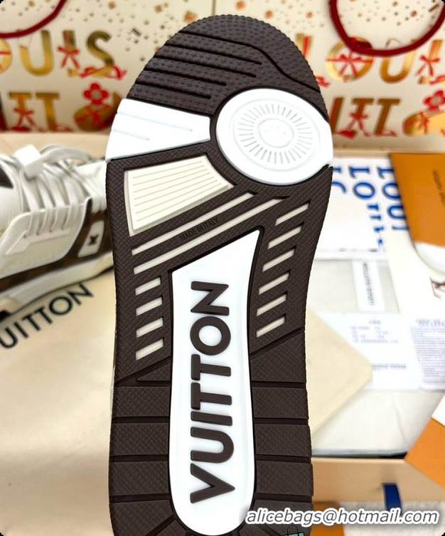 Low Price Louis Vuitton LV Trainers Chocolate 60701111