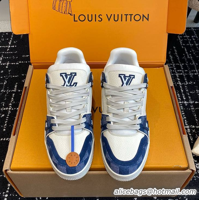 Big Discount Louis Vuitton LV Trainers Blue 60701111