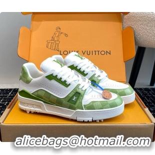 Charming Louis Vuitton LV Trainers Green 60701011