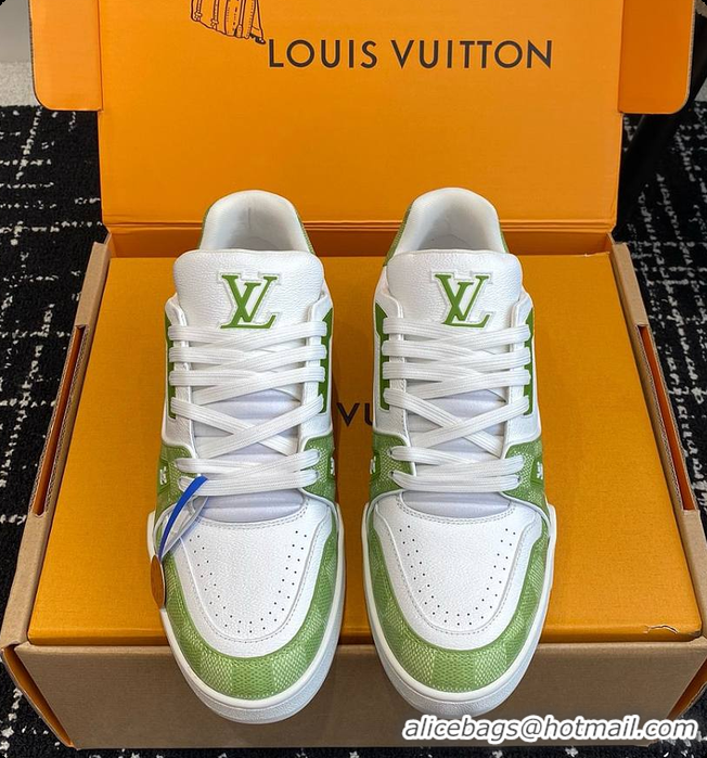 Charming Louis Vuitton LV Trainers Green 60701011