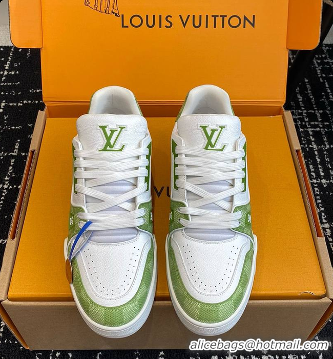Charming Louis Vuitton LV Trainers Green 60701011