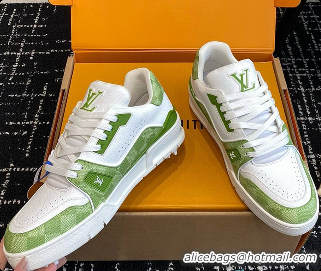 Charming Louis Vuitton LV Trainers Green 60701011