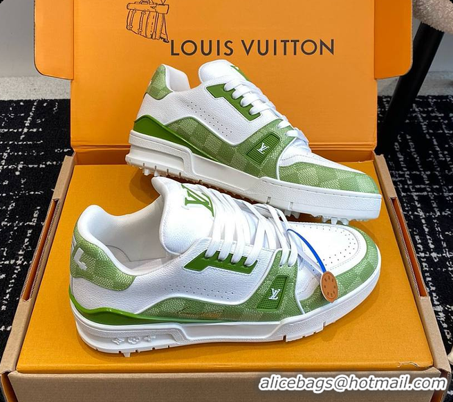Charming Louis Vuitton LV Trainers Green 60701011
