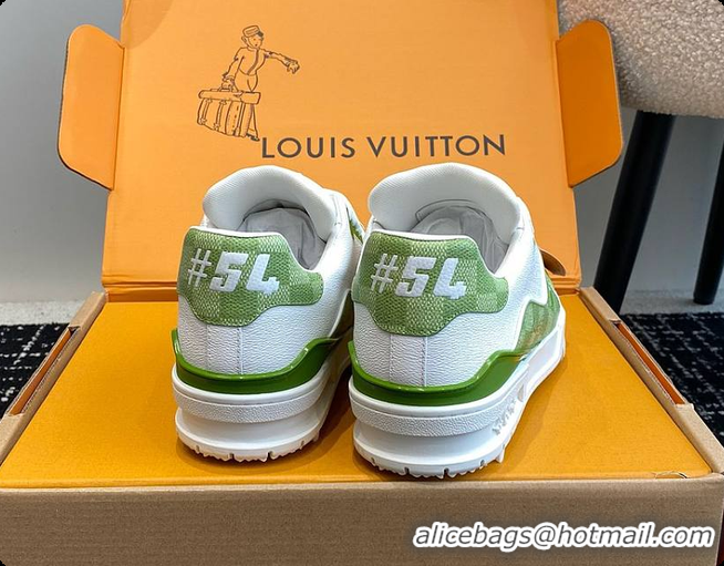 Charming Louis Vuitton LV Trainers Green 60701011