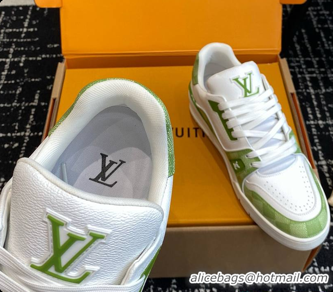 Charming Louis Vuitton LV Trainers Green 60701011