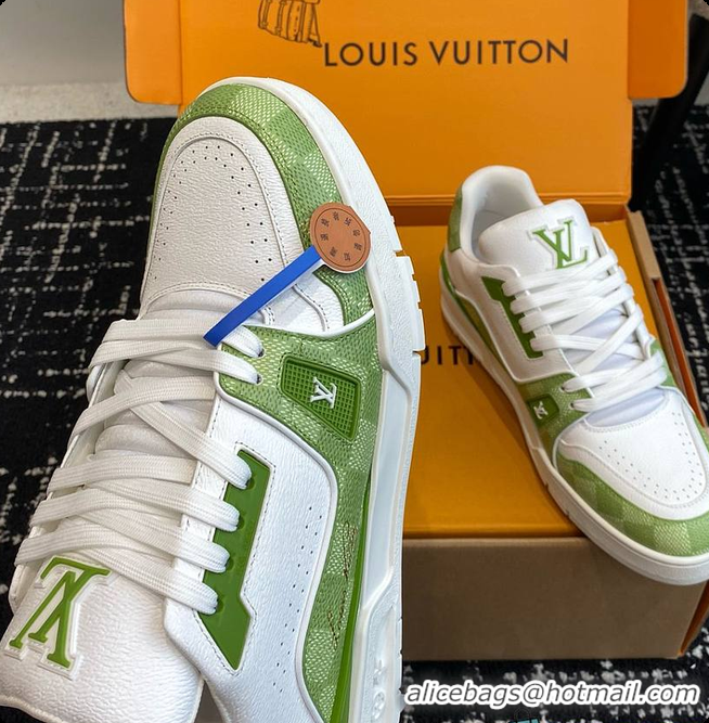 Charming Louis Vuitton LV Trainers Green 60701011