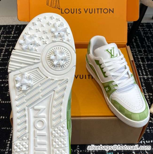 Charming Louis Vuitton LV Trainers Green 60701011