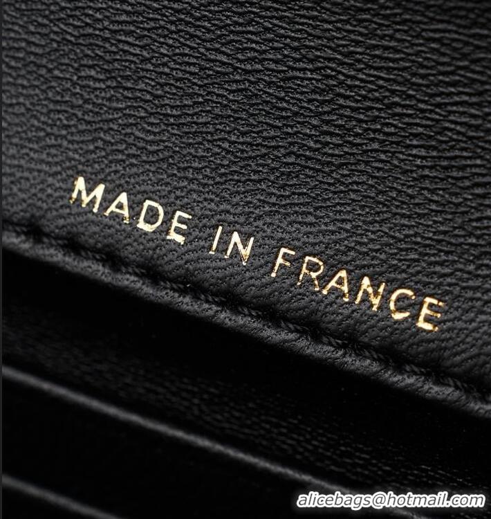 Top Grade Chanel Lizard Embossed Calfskin Clutch With Chain Top Handle Bag CH1915 Black/Gold 2026