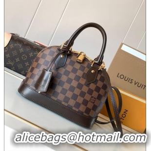 Pretty Style Louis Vuitton Damier Ebene Canvas Alma BB Bag M53152
