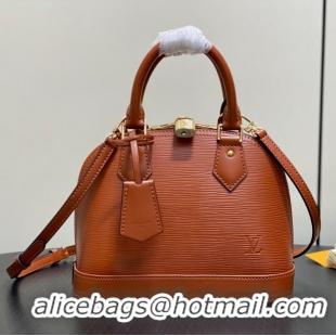 Grade Design Louis Vuitton Epi Leather Alma BB Water Ripple Shell Pack M25538 Tan
