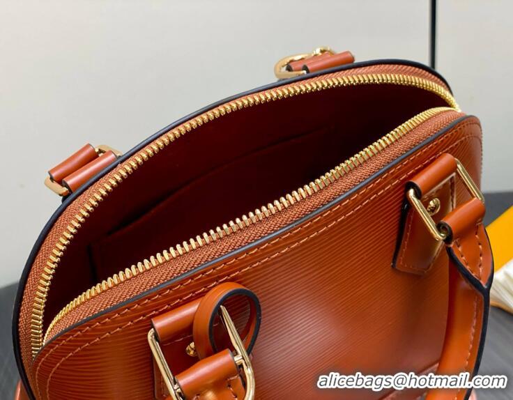 Grade Design Louis Vuitton Epi Leather Alma BB Water Ripple Shell Pack M25538 Tan