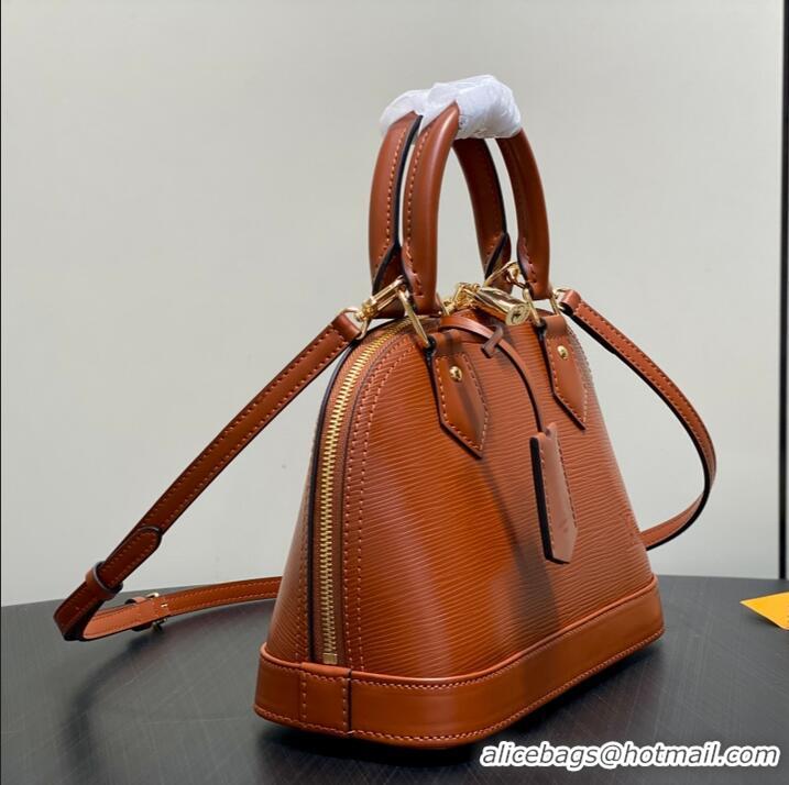 Grade Design Louis Vuitton Epi Leather Alma BB Water Ripple Shell Pack M25538 Tan