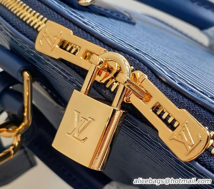 Promotional Louis Vuitton Epi Leather Alma BB Water Ripple Shell Pack Bag M40302 Denim Blue