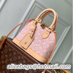 Super Quality Louis Vuitton Alma BB Monogram Embleme Striped Canvas Bag M2A378 Rose