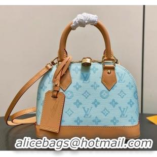 Grade Discount Louis Vuitton Monogram Canvas Alma BB Bag M27525 Blue