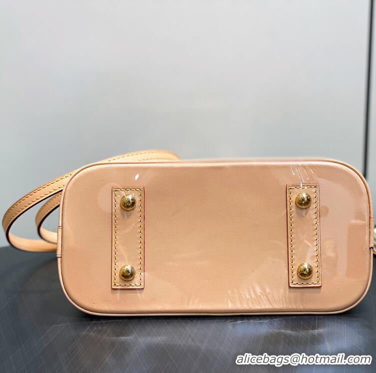 Pretty Style Louis Vuitton Monogram Canvas Alma BB JM Badge Shell Bag P01917