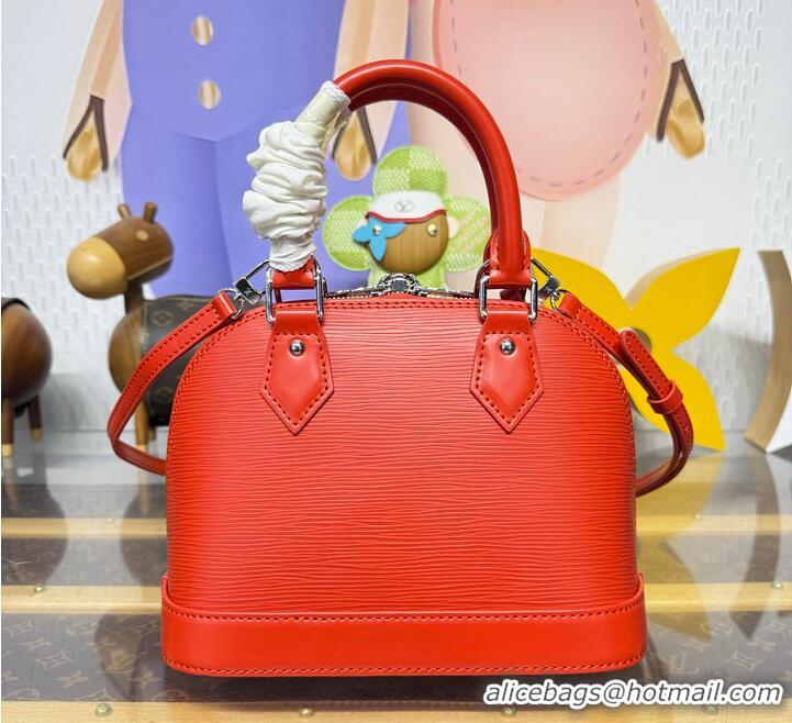 Discount Louis Vuitton Alma BB Imported Cowhide Top Handle Bag M28902 Orange
