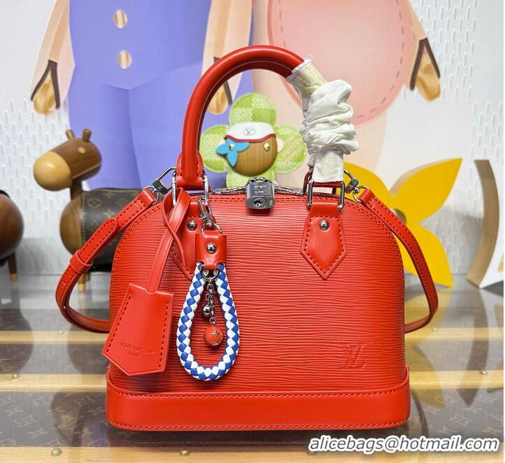 Discount Louis Vuitton Alma BB Imported Cowhide Top Handle Bag M28902 Orange