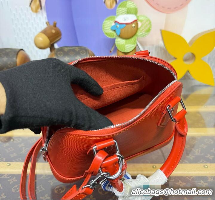 Discount Louis Vuitton Alma BB Imported Cowhide Top Handle Bag M28902 Orange