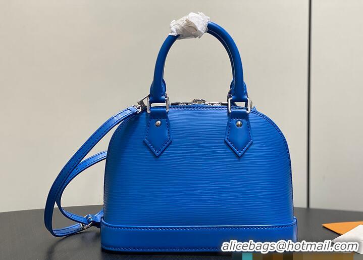 Reasonable Price Louis Vuitton Alma BB Imported Cowhide Top Handle Bag M28902 Blue