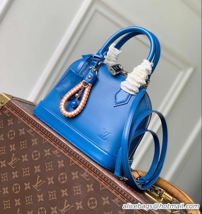 Reasonable Price Louis Vuitton Alma BB Imported Cowhide Top Handle Bag M28902 Blue