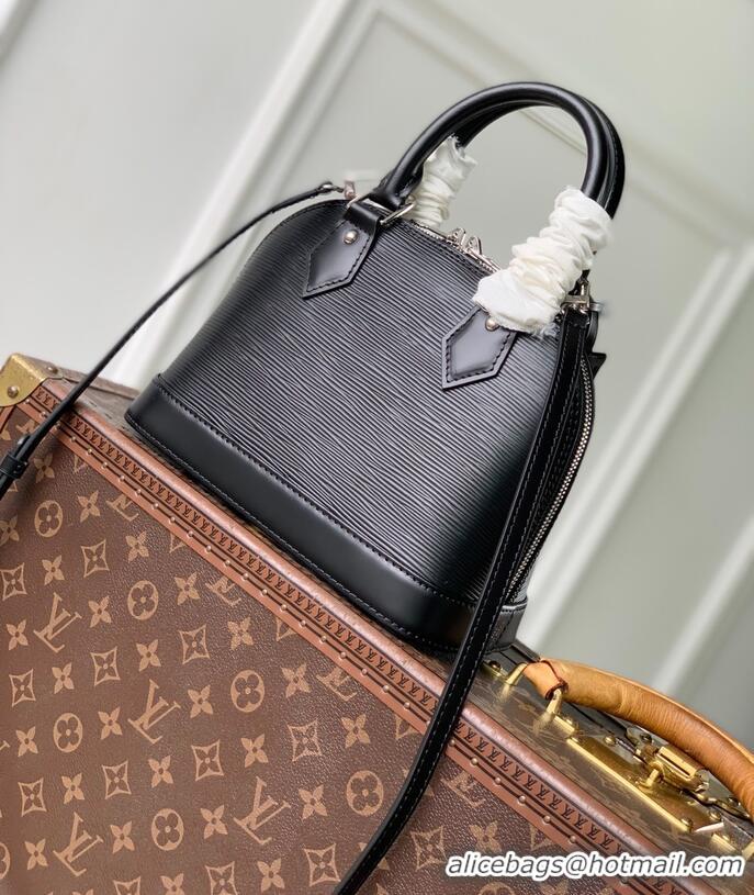 Classic Discount Louis Vuitton Alma BB Imported Cowhide Top Handle Bag M28902 Black