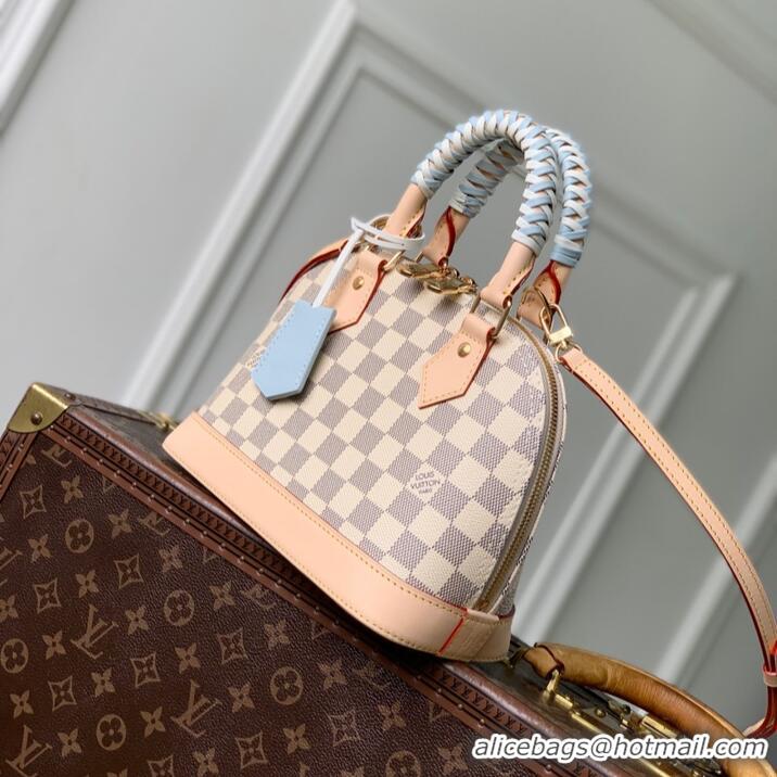 Hot Sell Cheap Louis Vuitton Damier Azur Canvas Alma BB Top Handle Bag N40902
