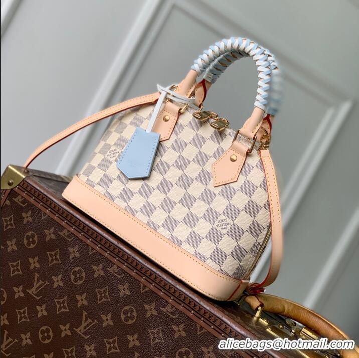 Hot Sell Cheap Louis Vuitton Damier Azur Canvas Alma BB Top Handle Bag N40902