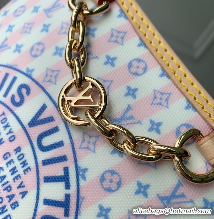 Inexpensive Louis Vuitton All In BB Monogram Pattern Mini Bag M29115 Blue