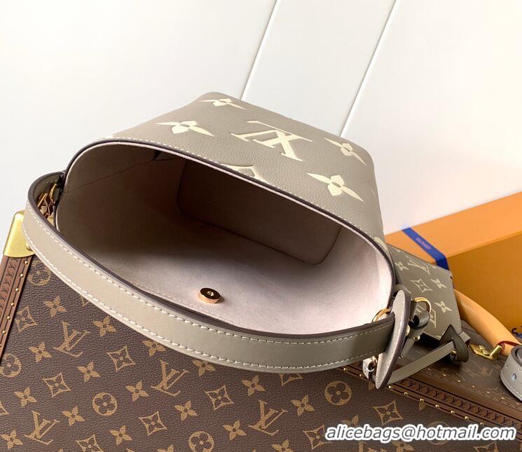 Inexpensive Louis Vuitton Monogram Empreinte Leather All In BB Bag M13045 Taupe Gray