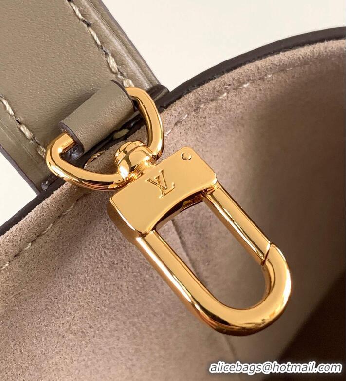 Inexpensive Louis Vuitton Monogram Empreinte Leather All In BB Bag M13045 Taupe Gray